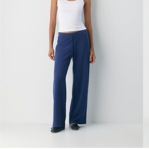 NWT Aritzia TNA Blue Wafflex Marks Pant